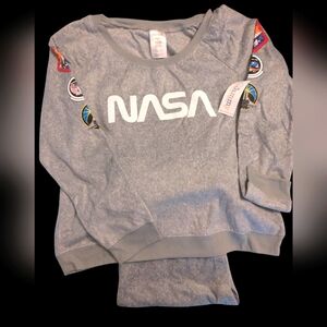 2 piece women's pajamas with NASA logo
